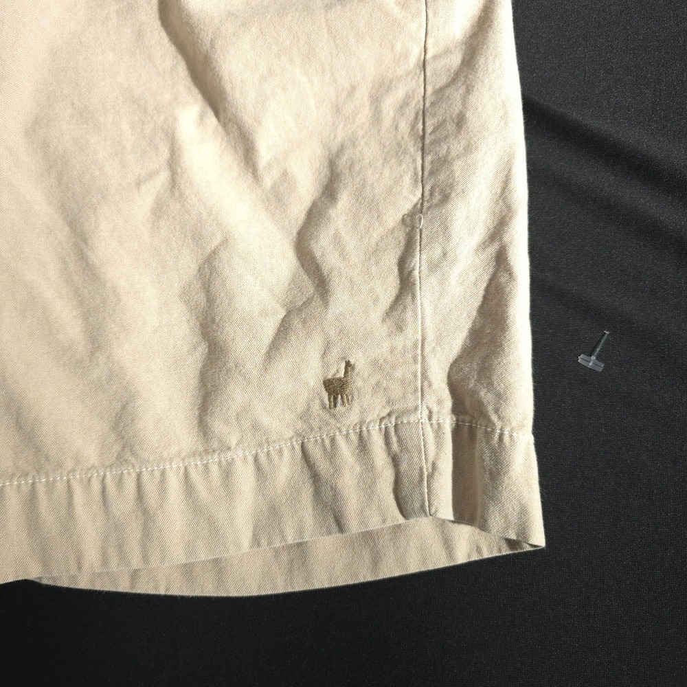 Zapalla Womens Shorts Size 38 Button Fly Solid Cotton Sports Brasil Golf Casual - Picture 6 of 12